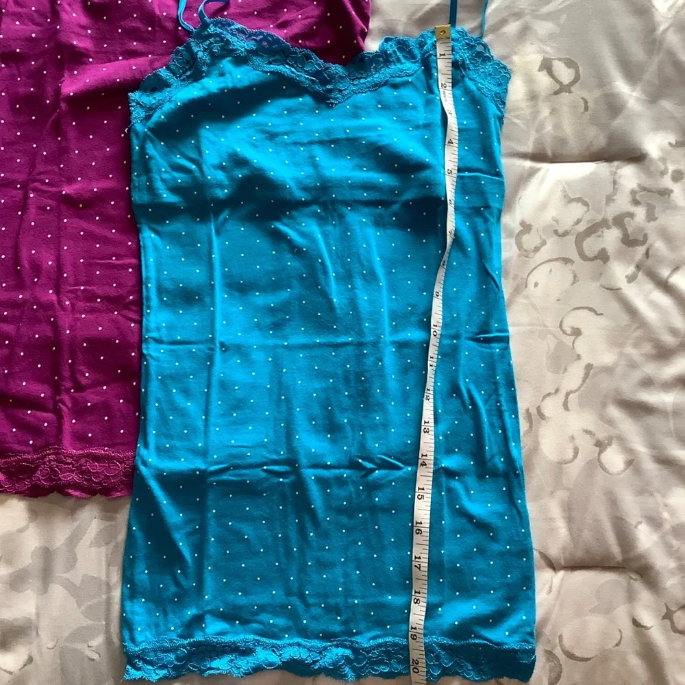 3 aéropostale camisoles polkadot with lace trim - Picture 6 of 7